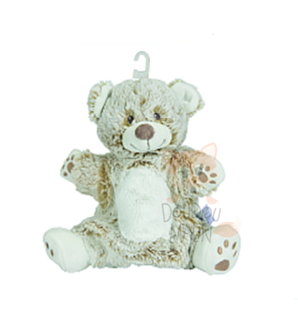  nature marionnette ours blanc beige 